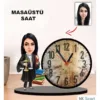 Karikatür Avukat Kadın Masaüstü Saatm1