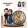 Karikatür Çift, Sevgili Masaüstü Saat 2