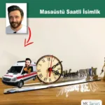Karikatür Masaüstü Saatli İsimlik