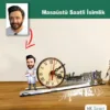 Karikatür Erkek Doktor Model Masaüstü Saatli İsimlik Msi48