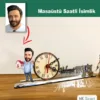 Karikatür Erkek Emlakçı Model Masaüstü Saatli İsimlik Msi60