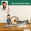Karikatür Erkek Müdür Model Masaüstü Saatli İsimlik Msi27