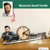 Karikatür Erkek Patron, İş Adamı, Galerici Model Masaüstü Saatli İsimlik M5