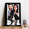 Karikatür Sevgili, Çift, Evli Tablo Hediye Model-1