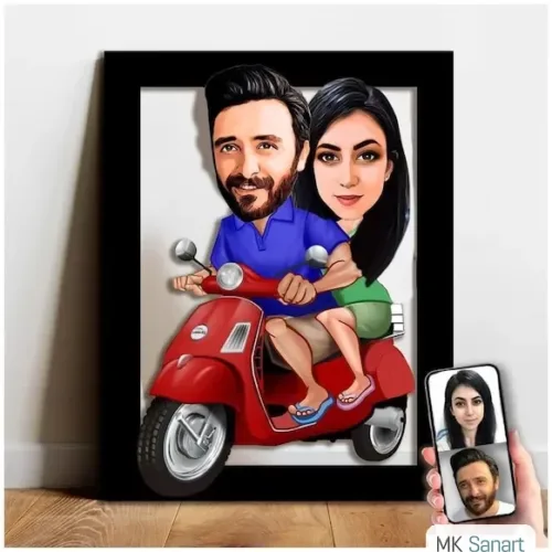Karikatür Sevgili, Çift,Gelin Damat, Evli Tablo Hediye Model…