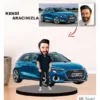 Kendi Aracınızla Size Özel Arabalı Erkek Karikatür Biblo Model 5