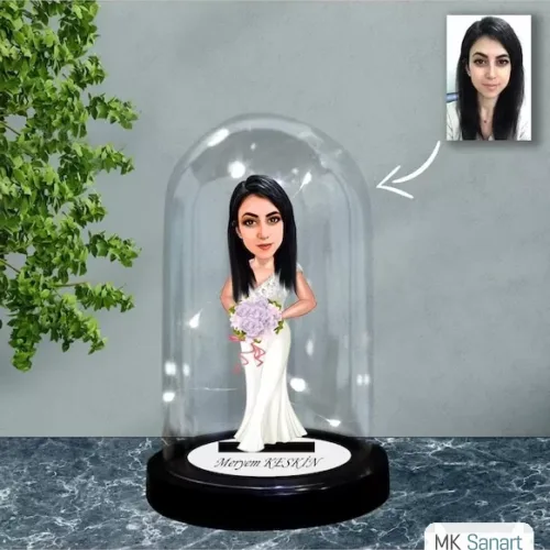 Kişiye Özel Anneye Özel Hediye Tasarımlı Işıklı Karikatür Fa…