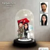 Kişiye Özel Asker,Doktor Tasarımlı Işıklı Karikatür Fanus Biblo Fn203