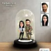 Kişiye Özel Asker,Polis Tasarımlı Işıklı Karikatür Fanus Biblo Fn199