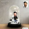 Kişiye Özel Beyaz Eşya Tasarımlı Işıklı Karikatür Fanus Biblo Fn120