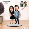 Kişiye Özel Çift Polis Karikatür Biblo Mb7