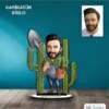 Kişiye Özel Erkek Çiftçi Tasarımlı Karikatür Biblo B51