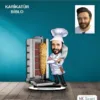 Kişiye Özel Erkek Dönerci Tasarımlı Karikatür Biblo B42