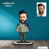 Kişiye Özel Erkek Emlakçı Tasarımlı Karikatür Biblo B50