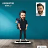 Kişiye Özel Erkek Gezgin Tasarımlı Karikatür Biblo B55