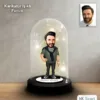 Kişiye Özel Erkek Tasarım Işıklı Karikatür Fanus Biblo Fn170