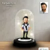 Kişiye Özel Erkek Tasarımlı Işıklı Karikatür Fanus Biblo Fn171