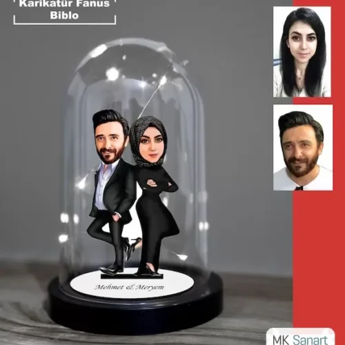 Kişiye Özel Evli, Sevgili, Çift , Gelin Damat Tesettür Tasar…