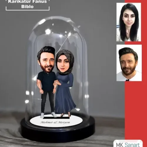 Kişiye Özel Evli, Sevgili, Çift , Gelin Damat Tesettür Tasar…