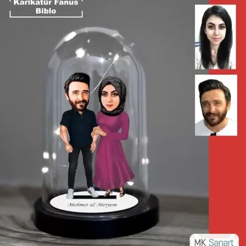 Kişiye Özel Evli, Sevgili, Çift , Gelin Damat Tesettür Tasar…