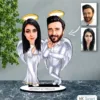 Kişiye Özel Evli, Sevgili, Melek Çift Tasarımlı Biblo B30