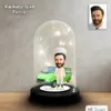 Kişiye Özel İmam, Cenaze Araçlı Tasarım Işıklı Karikatür Fanus Biblo Fn126