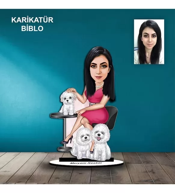 Kişiye Özel Kadın Anne Tasarımlı Karikatür Biblo B80