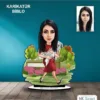 Kişiye Özel Kadın Bahçıvan Tasarımlı Karikatür Biblo B79
