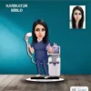 Kişiye Özel Kadın Doktor Tasarımlı Karikatür Biblo B85