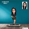 Kişiye Özel Kadın Tasarımlı Karikatür Biblo B86