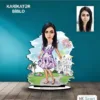 Kişiye Özel Kadın Turist Tasarımlı Karikatür Biblo B81