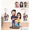 Kişiye Özel Karikatür Aile Biblo