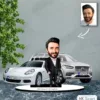 Kişiye Özel Karikatür Arabalı Karikatür Biblo B11