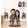 Kişiye Özel Karikatür Asker Çift, Sevgili Biblo