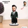 Kişiye Özel Karikatür Avukat Tasarımlı Erkek Biblo Xkb1