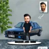 Kişiye Özel Karikatür Bmw Arabalı Karikatür Biblo B25