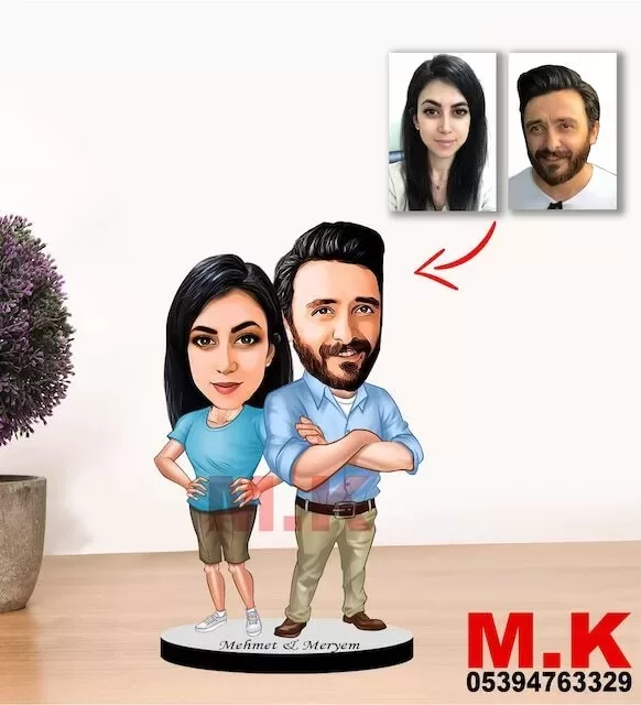 Kişiye Özel Karikatürçift, Sevgili Biblo