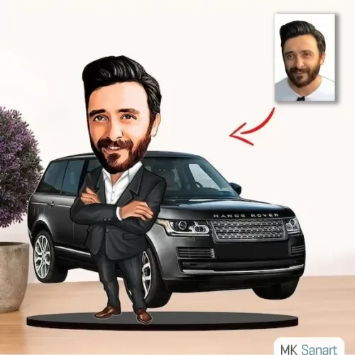 Kişiye Özel Karikatür Erkek Patron Biblo