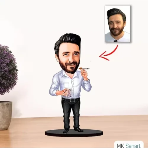 Kişiye Özel Karikatür Erkek Baba Biblo Model1