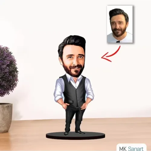 Kişiye Özel Karikatür Erkek Biblo Model 3