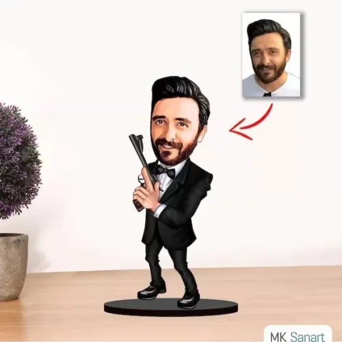 Kişiye Özel Karikatür Erkek Biblo Model 4