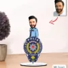Kişiye Özel Karikatür Erkek Polis Biblo Model 1