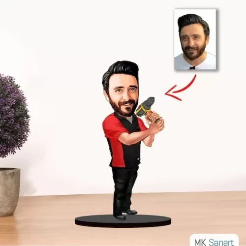 Kişiye Özel Karikatür Erkek Usta Biblo