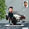 Kişiye Özel Karikatür Ford Arabalı Karikatür Biblo B21