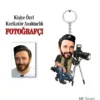 Kişiye Özel Erkek Karikatür Fotoğrafçı Anahtarlık