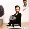 Kişiye Özel Karikatür Gotfather Erkek Biblo