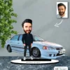 Kişiye Özel Karikatür Honda Civic Arabalı Karikatür Biblo B15