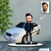 Kişiye Özel Karikatür Hyundai Accent Arabalı Karikatür Biblo B23