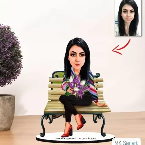 Kişiye Özel Karikatür Kadın, Anne Biblo
