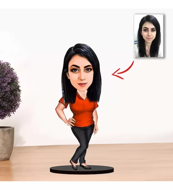 Kişiye Özel Karikatür Anne Biblo Model 2